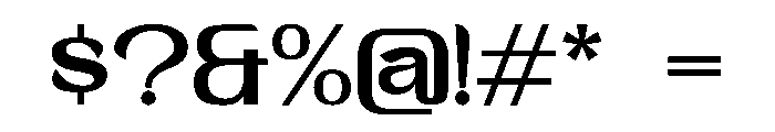 Gradiate Font OTHER CHARS
