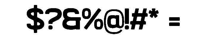 Grado Block Font OTHER CHARS