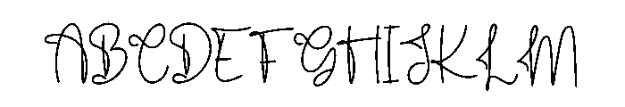 Graduating Quicklys Font UPPERCASE