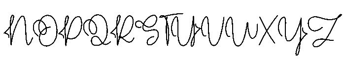 Graduating Quicklys Font UPPERCASE