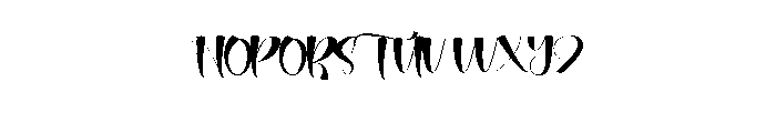 Graduating Font UPPERCASE