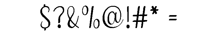Graduation Handmade Font OTHER CHARS