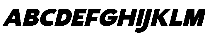 Gradvis Black Italic Font UPPERCASE