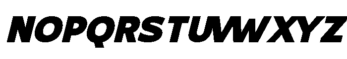Gradvis Black Italic Font UPPERCASE