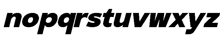 Gradvis Black Italic Font LOWERCASE