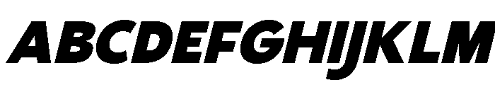 Gradvis-BlackItalic Font UPPERCASE