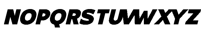 Gradvis-BlackItalic Font UPPERCASE