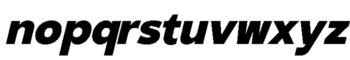 Gradvis-BlackItalic Font LOWERCASE
