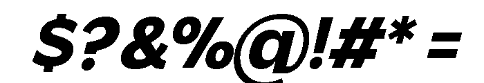 Gradvis-BoldItalic Font OTHER CHARS
