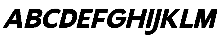 Gradvis-BoldItalic Font UPPERCASE