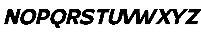 Gradvis-BoldItalic Font UPPERCASE