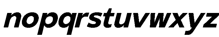 Gradvis-BoldItalic Font LOWERCASE