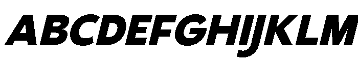 Gradvis-ExtraBoldItalic Font UPPERCASE