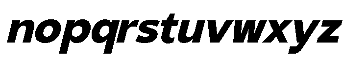 Gradvis-ExtraBoldItalic Font LOWERCASE