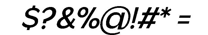 Gradvis-Italic Font OTHER CHARS