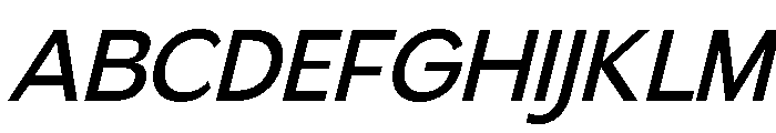 Gradvis-Italic Font UPPERCASE