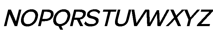 Gradvis-Italic Font UPPERCASE
