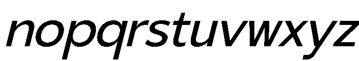 Gradvis-Italic Font LOWERCASE