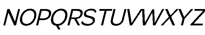 Gradvis-LightItalic Font UPPERCASE