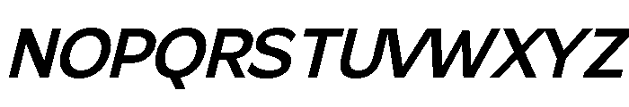 Gradvis-MediumItalic Font UPPERCASE