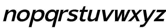 Gradvis-MediumItalic Font LOWERCASE