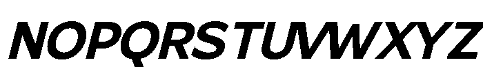 Gradvis-SemiBoldItalic Font UPPERCASE