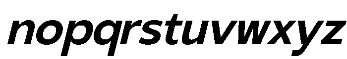 Gradvis-SemiBoldItalic Font LOWERCASE