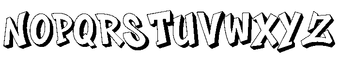 Graffiti 3d Font UPPERCASE