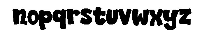 Graffiti Giggle Regular Font LOWERCASE