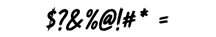 Graffiti Impact Font OTHER CHARS