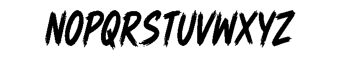 Graffiti Impact Font UPPERCASE