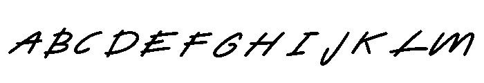 Graffiti LineWall Regular Font UPPERCASE