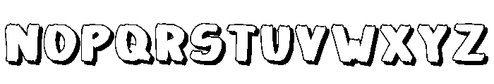 Graffiti Outline Regular Font UPPERCASE