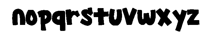 Graffiti Smile Regular Font LOWERCASE