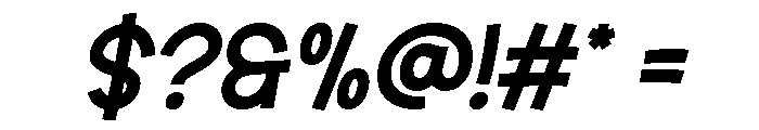 Grafilo Italic Font OTHER CHARS