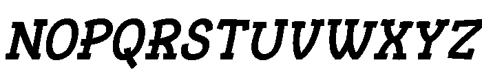 Grafilo Italic Font UPPERCASE