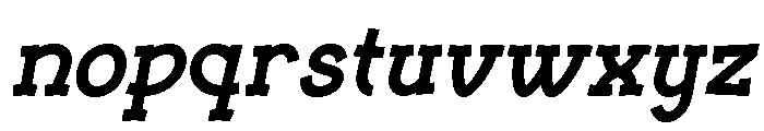 Grafilo Italic Font LOWERCASE