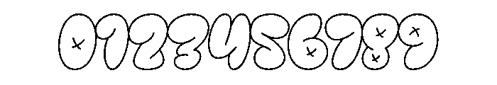 Grafyne Outline Regular Font OTHER CHARS