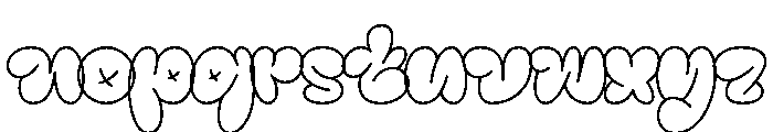 Grafyne Outline Regular Font LOWERCASE