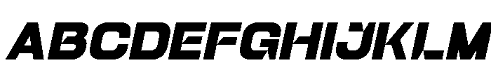 Graind Italic Font UPPERCASE