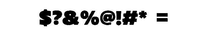 Grand Bold Font OTHER CHARS