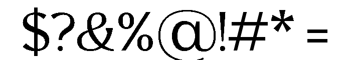 Grande Laguna Regular Font OTHER CHARS