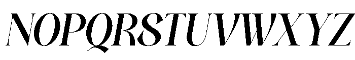 Grandi Ligatura Italic Font UPPERCASE