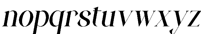 Grandi Ligatura Italic Font LOWERCASE