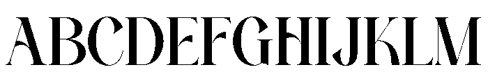 Grandi Ligatura Regular Font UPPERCASE