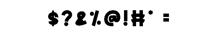 Grandma Alphabet Font OTHER CHARS