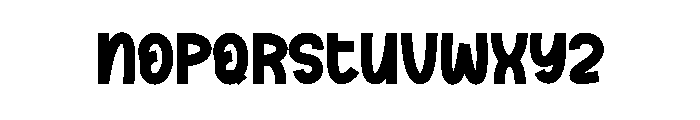 Grandma Alphabet Font LOWERCASE