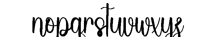 Grandma Beach Font LOWERCASE