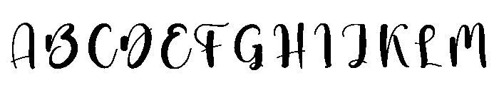 Grandma Handwritten Font UPPERCASE