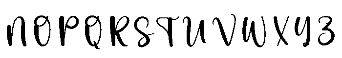 Grandma Handwritten Font UPPERCASE